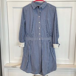 Banana Republic Striped Shirt Dress 8P
